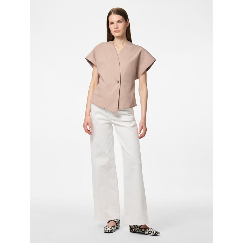 PIECES Fami Top - Silver Mink