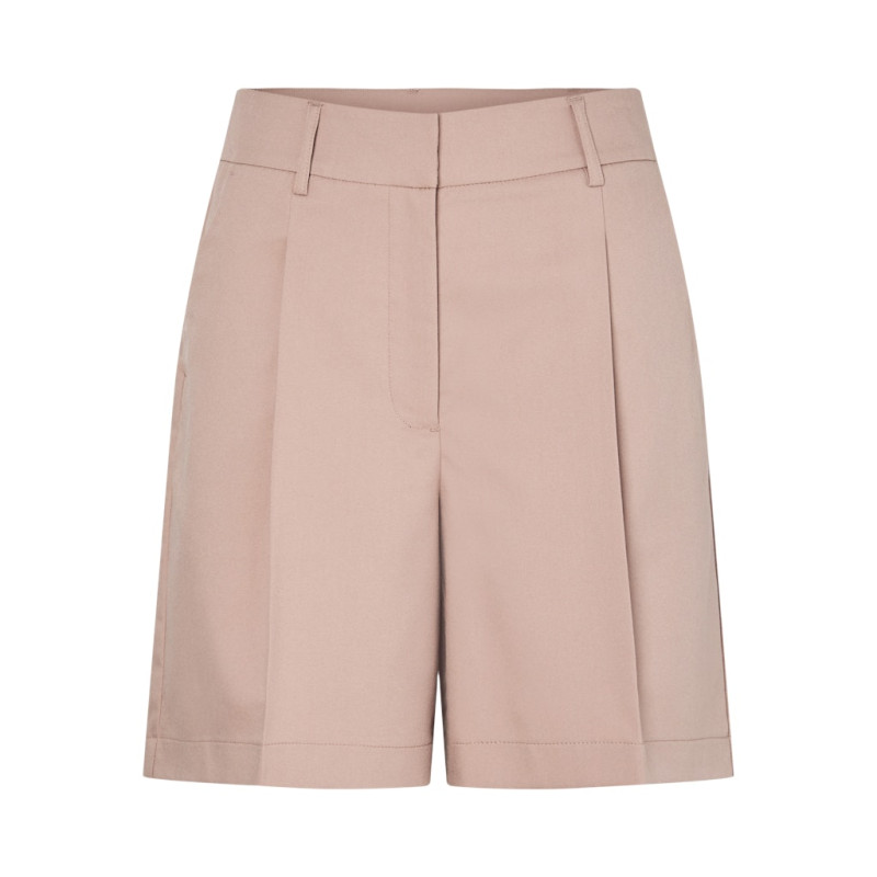 PIECES Fami Bermuda Shorts - Silver Mink