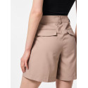 PIECES Fami Bermuda Shorts - Silver Mink