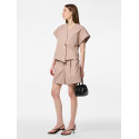 PIECES Fami Bermuda Shorts - Silver Mink