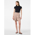 PIECES Fami Bermuda Shorts - Silver Mink