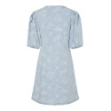 PIECES Feline S/S Denim Kjole / Light Blue Denim