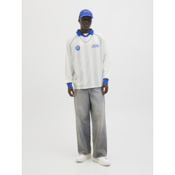 Jack & Jones Pepsi Football LS Polo - Cloud Dancer