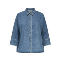 ONLY CARMAKOMA Grace Denim Skjorte - Medium Blue Denim