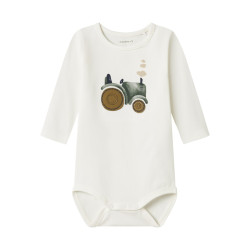 NAME IT BABY Life L/S Bodystocking - Cloud Dancer