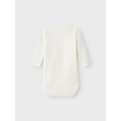 NAME IT BABY Life L/S Bodystocking - Cloud Dancer
