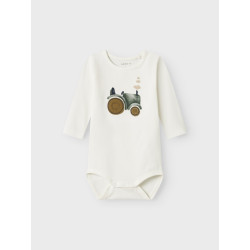 NAME IT BABY Life L/S Bodystocking - Cloud Dancer