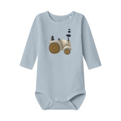 NAME IT BABY Life L/S Bodystocking - Dusty Blue