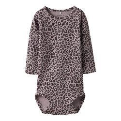 NAME IT BABY Leoana L/S Bodystocking - Burnished Lilac