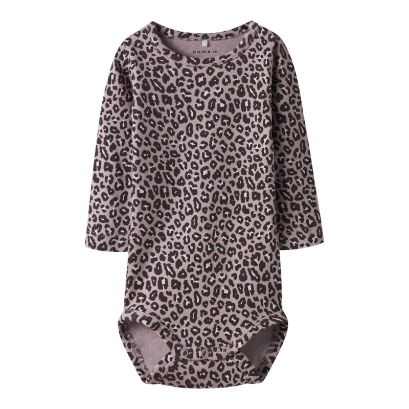 NAME IT BABY Leoana L/S Bodystocking - Burnished Lilac