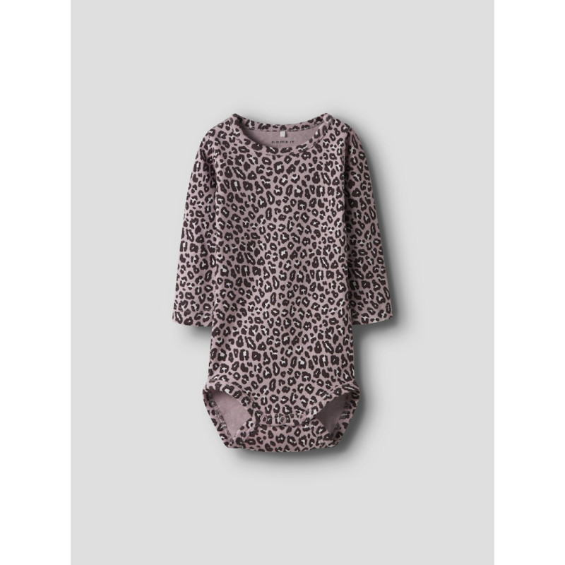 NAME IT BABY Leoana L/S Bodystocking - Burnished Lilac