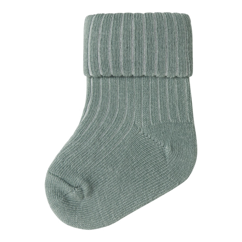 NAME IT Baby Nobbu Rib Strik Sokker - Jadeite