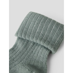 NAME IT Baby Nobbu Rib Strik Sokker - Jadeite