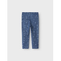 NAME IT MINI Salli Denim Leggings - Medium Blue Denim / Heart