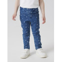 NAME IT MINI Salli Denim Leggings - Medium Blue Denim / Heart