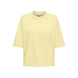 ONLY Lara Boxy T-shirt - Pastel Yellow