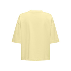 ONLY Lara Boxy T-shirt - Pastel Yellow