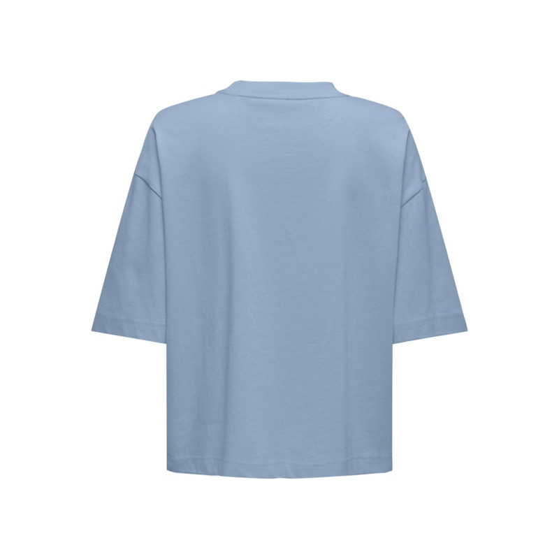 ONLY Lara Boxy T-shirt - Soft Chambray