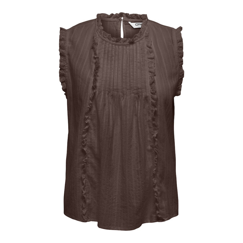 ONLY Kieran S/L Top - Chocolate Martini