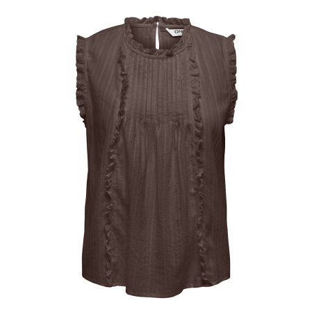 ONLY Kieran S/L Top - Chocolate Martini
