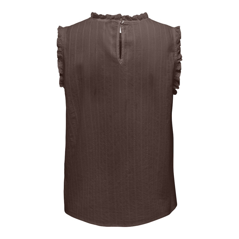 ONLY Kieran S/L Top - Chocolate Martini