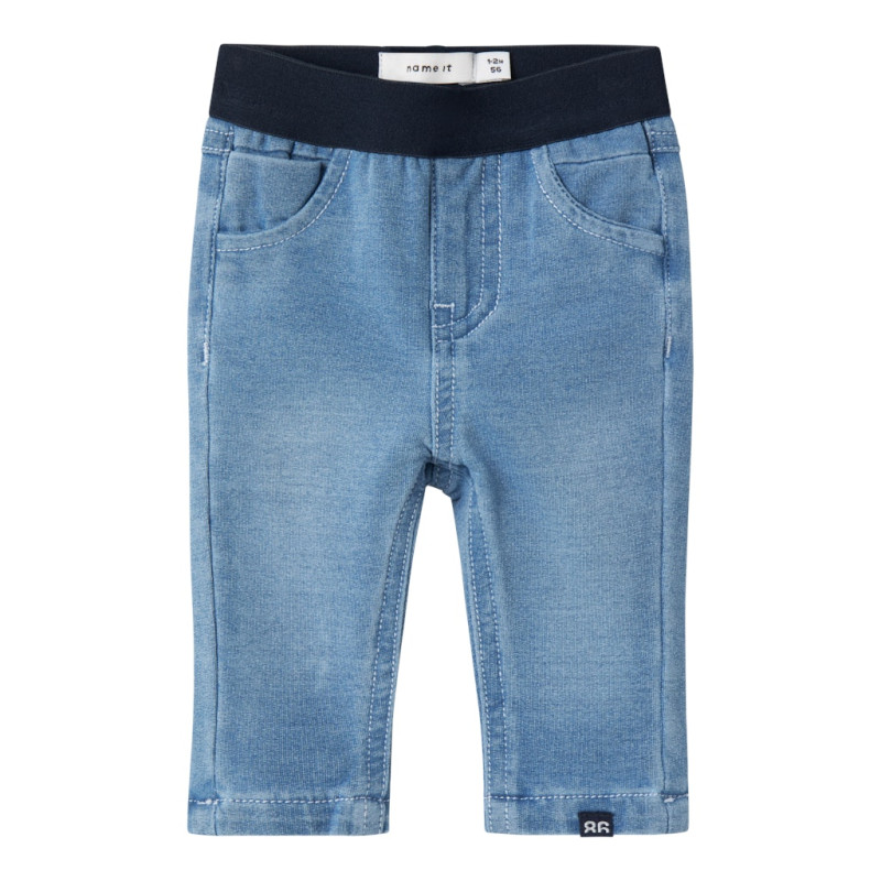 NAME IT BABY Silas Slim Sweat Jeans 7025 - Light Blue Denim