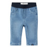 NAME IT BABY Silas Slim Sweat Jeans 7025 - Light Blue Denim