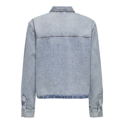 ONLY Cassie L/S Denim Skjorte - Light Blue Denim