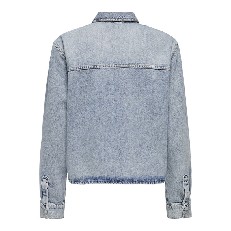 ONLY Cassie L/S Denim Skjorte - Light Blue Denim