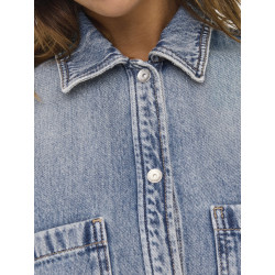 ONLY Cassie L/S Denim Skjorte - Light Blue Denim