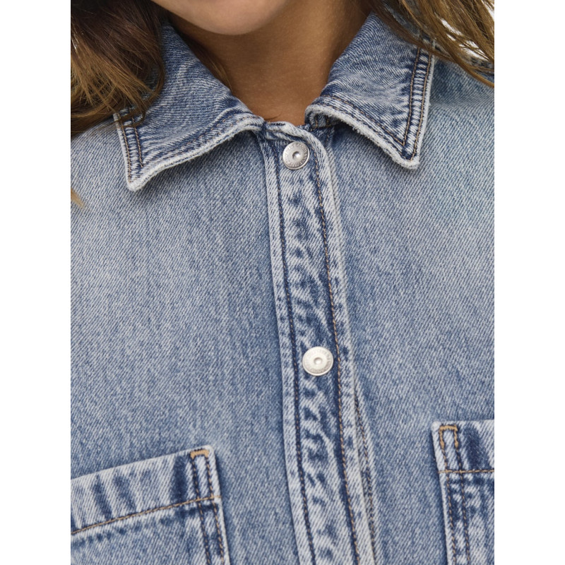 ONLY Cassie L/S Denim Skjorte - Light Blue Denim