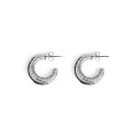 PIECES Jasmin Øreringe - Silver Colour