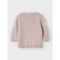 NAME IT BABY Laisy L/S Strik Cardigan - Burnished Lilac