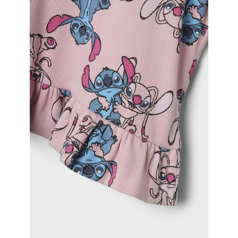 NAME IT MINI Asbina Stitch T-shirt - Cameo Pink