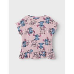 NAME IT MINI Asbina Stitch T-shirt - Cameo Pink