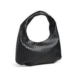 PIECES Jenni Flettet Skuldertaske - Sort