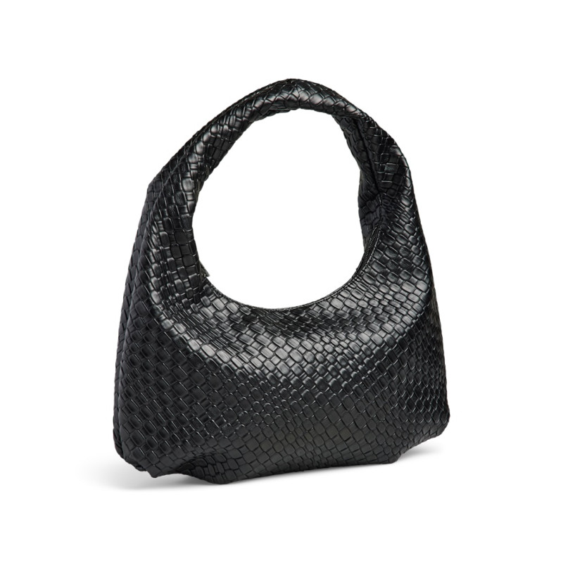 PIECES Jenni Flettet Skuldertaske - Sort