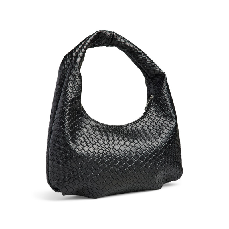 PIECES Jenni Flettet Skuldertaske - Sort