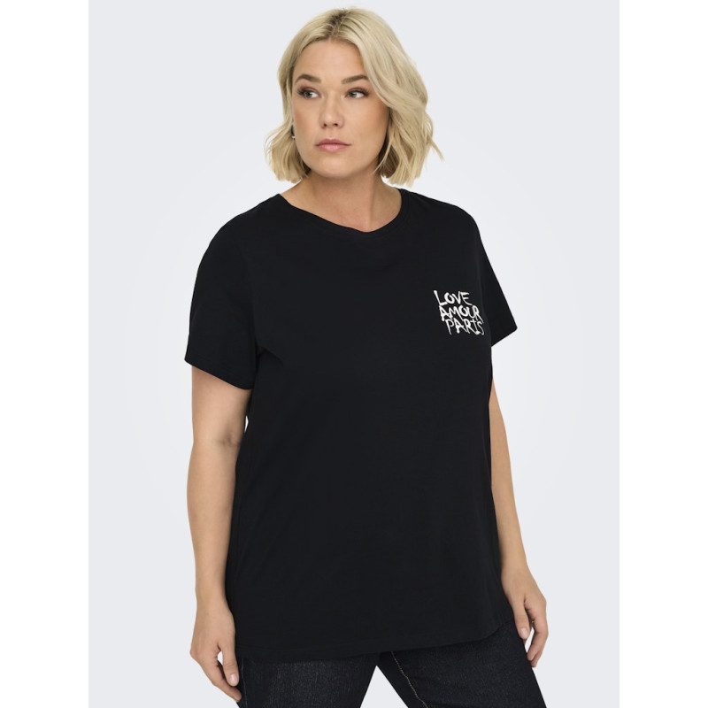 ONLY CARMAKOMA Cruz T-shirt - Sort / Rose
