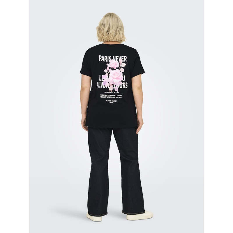 ONLY CARMAKOMA Cruz T-shirt - Sort / Rose