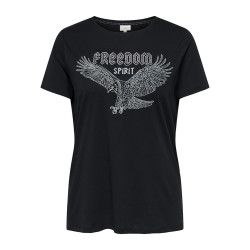 ONLY CARMAKOMA Cruz T-shirt - Sort / Eagle