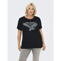 ONLY CARMAKOMA Cruz T-shirt - Sort / Eagle