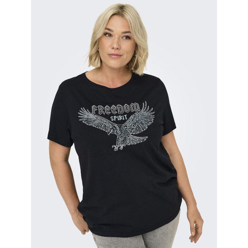 ONLY CARMAKOMA Cruz T-shirt - Sort / Eagle