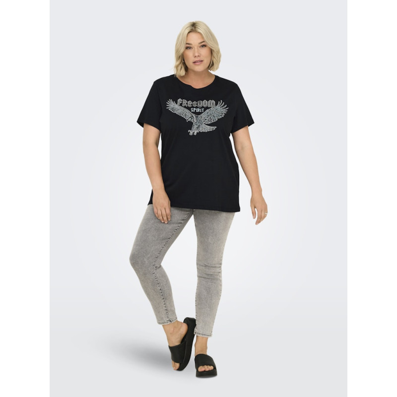 ONLY CARMAKOMA Cruz T-shirt - Sort / Eagle