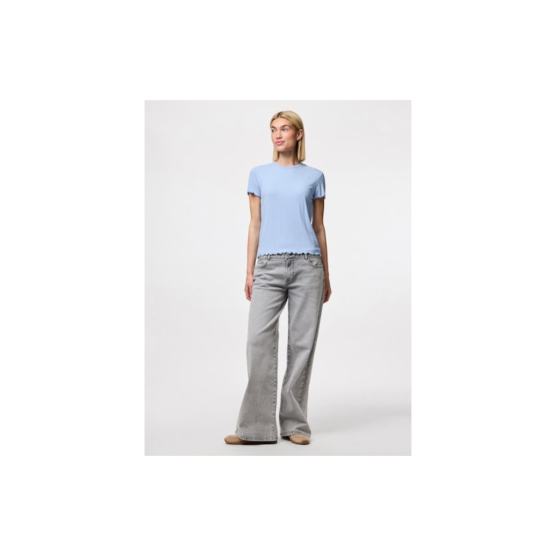 PIECES Nicca T-shirt - Cashmere Blue