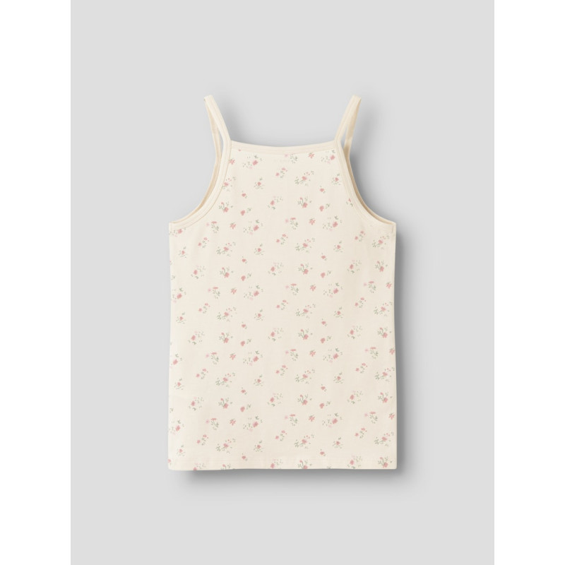 NAME IT KIDS Strap Flower 2-Pak Undertrøjer - Turtledove