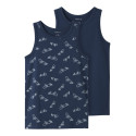 NAME IT KIDS Tank Titan Skater 2-Pak Undertrøjer - Titan