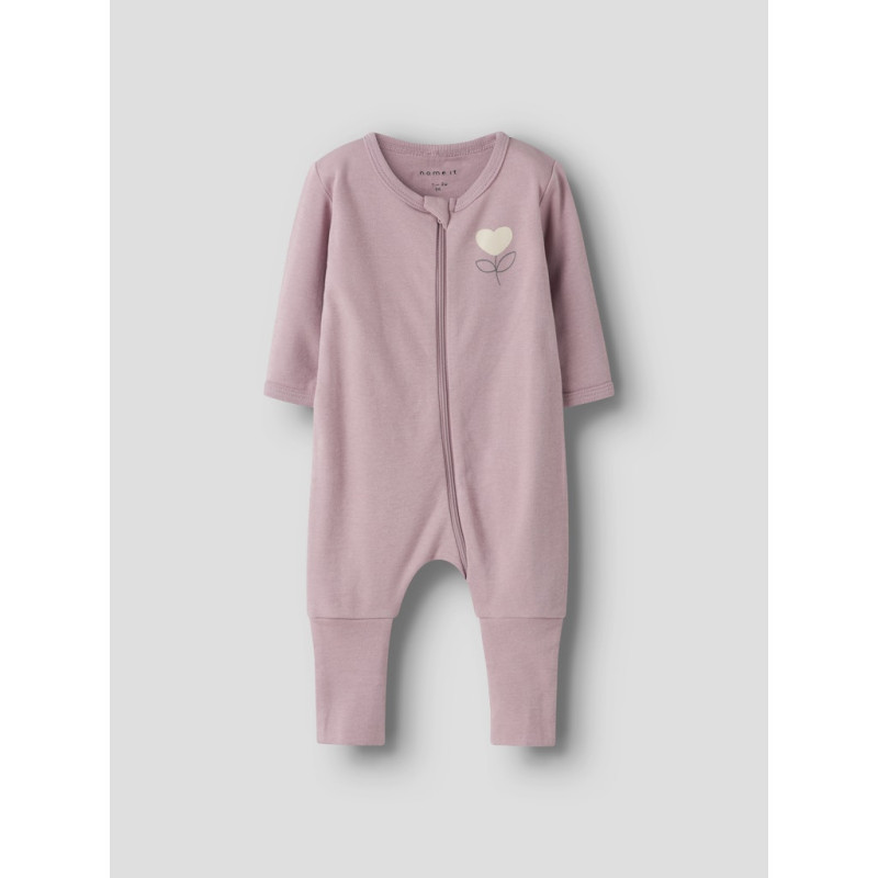 NAME IT BABY Nightsuit FF Heart 2-Pak Natdragt - Summer Sand