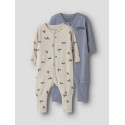 NAME IT BABY Nightsuit FF Airplane 2-Pak Natdragt - Peyote