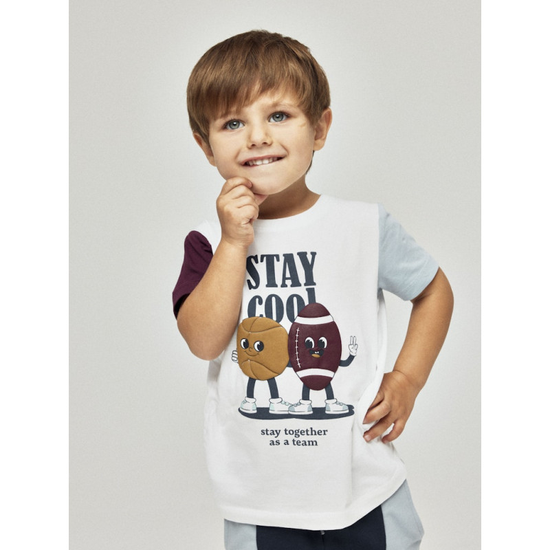 NAME IT MINI Kyler T-shirt - Bright White
